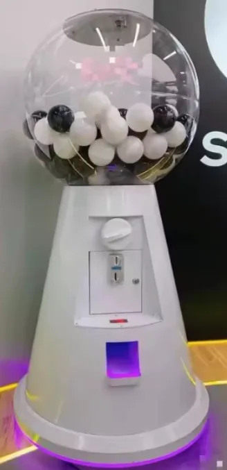 Another view of the giant gumball / capsule machine.