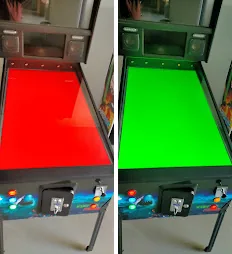 Pinball demo software shutdown complete — switch off at the main switch.