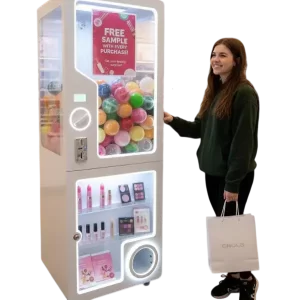professional capsule vending kiosk , PREMIUM MODEL - gashapon dispenser with display