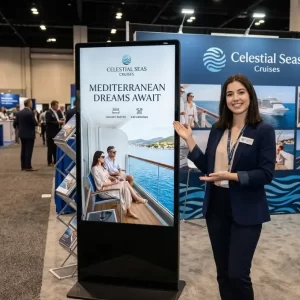 55" 4K Touchscreen Event Kiosk – Built-in i5 PC, 20-Point Touch