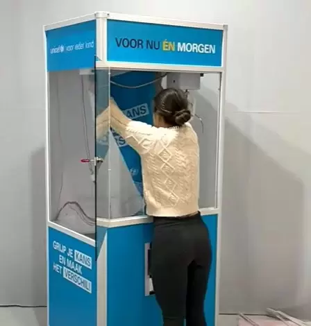Fully branded claw machine
